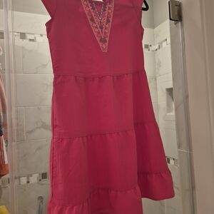Pink Sleeveless Kids Dress